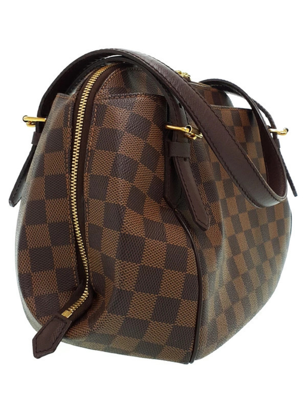 Louis Vuitton Belem Damier Shoulder Bag Brown
